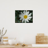 White Daisy Print - Selecteer je Lijst (Keuken)