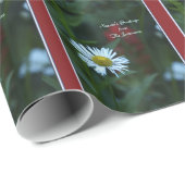 White Daisy Season's Groeten, Naam, Cadeaupapier (Rol Hoek)