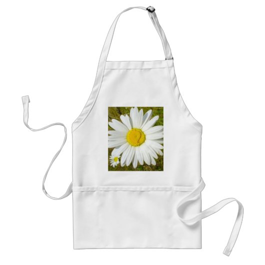 White Daisy Standaard Schort (Voorkant)
