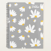 White Daisy Theme Niet gedateerd Maandelijks Plann Planner (Voorkant)