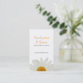 White Daisy Visitekaartje (Staand voorkant)