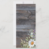 White Daisy Wedding Programme (Dos)