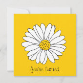 White Daisy Yellow White Daisy Pattern 2 Kaart (Voorkant)