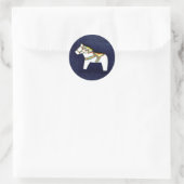 White Dala Horse Sticker (Tas)