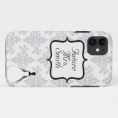 White Damask Future Mrs iPhone 5 Hoesje (Achterkant (horizontaal))