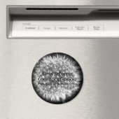 White Dandelion Fuzz Magneet (Insitu (Vaatwasser))