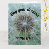 White Dandelion Kaart (Gele Bloem)