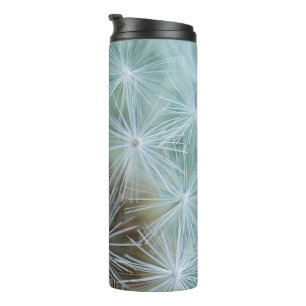 White Dandelion Pattern Thermosbeker