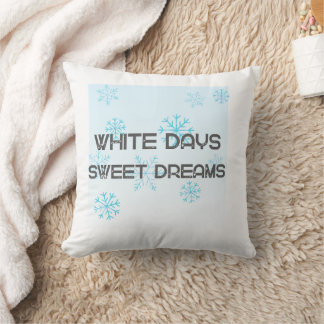 White Days Sweet Dreams Cozy Winter Blanket | Snow Kussen