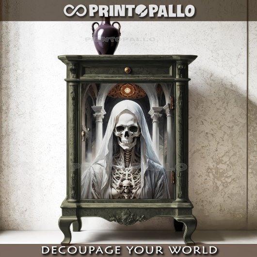 White death gotich non - Vrouwe van de schedels Tissuepapier