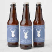 White Deer Buck Silhouette Beer Bottle Label Boy Bier Etiket (Flessen)