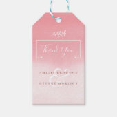 White Delicate Flowers Cadeaulabel (Voorkant)