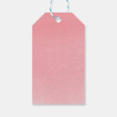 White Delicate Flowers Cadeaulabel (Achterkant)