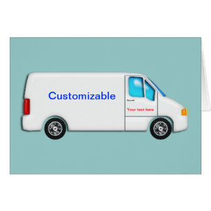 White Delivery Van -