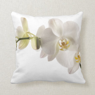 White Dendrobium Orchid Flower Spray Floral Kussen