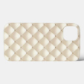 White diamant stitch print Hoesje-Mate iPhone Case (Achterkant (horizontaal))