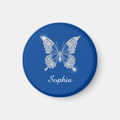 White Diamond Butterfly, Script Name, Deep Blue Magneet (Voorkant)