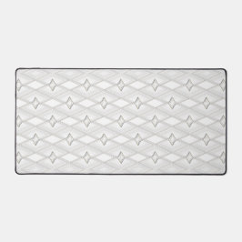 White Diamond Pattern Abstract Classy Geometric Bureaumat