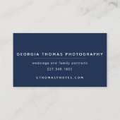 White Diamond Photo Visitekaartje (Achterkant)