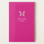 White Diamonds Butterfly, Script Name, Fuchsia Planner (Achterkant)