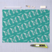 White Diamonds Butterfly Sparkle Script Naam, Blau Tissuepapier (Craft)