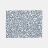 White Diamonds Glitter Fleece Deken (Voorkant (Horizontaal))