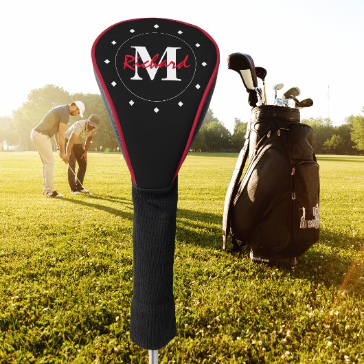 White Diamonds Monogram Golfheadcover