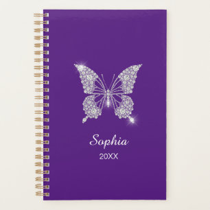 White Diamonds Vlinder Script Naam, Koninklijk Paa Planner