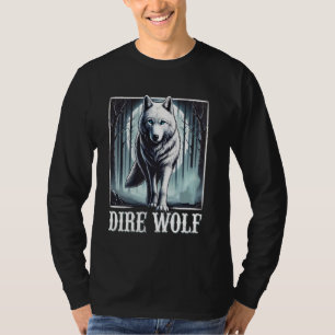 White Dire wolf reünie kunst voor wilde dieren en T-shirt