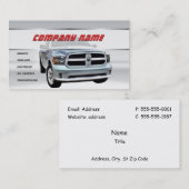 White Dodge Pickup Visitekaartjes (Voorkant / Achterkant)