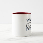 White Dog - 2-tone Mok (rood) (Center)