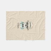 White Dog Malteser Baby Boy Fun Puppy Fleece Deken (Voorkant (Horizontaal))