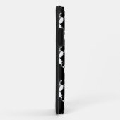 White Dog Paw Pattern met Paint Splatter Case-Mate iPhone Case (Achterkant/rechts)