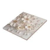 White Dogwood Flower Ceramic Tegel Tegeltje (Zijkant)