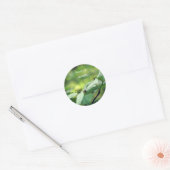 White Dogwood Flowers Personalized Ronde Sticker (Envelop)