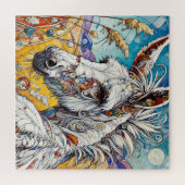 White Donkey 600 Piece Puzzel (Horizontaal)