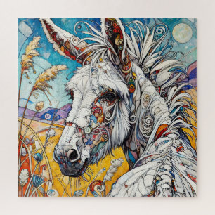 White Donkey 600 Piece Puzzel
