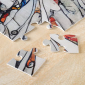 White Donkey 600 Piece Puzzel Legpuzzel (Zijkant)