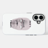 "White Don't touch my phone design "| phone case (Achterkant (horizontaal))