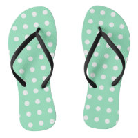 White Dotted Mint Green Modern Trendy Sjabloon