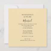 White Double Daffodils Spring Wedding Kaart (Achterkant)