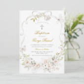 White Dove Baptism Invitation (Debout devant)