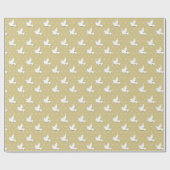 White Dove Baptism Wedding First Community Cadeaupapier (Vlak)