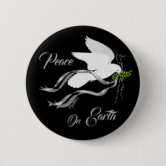 White Dove Button (Voorkant)