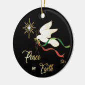 White Dove Ceramic Ornament (Links)