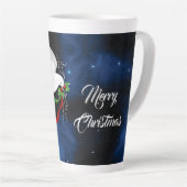 White Dove Kerstmis grote latte Mok (Rechterhoek)