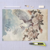 White Dove Peace Roos Tissuepapier (Craft)