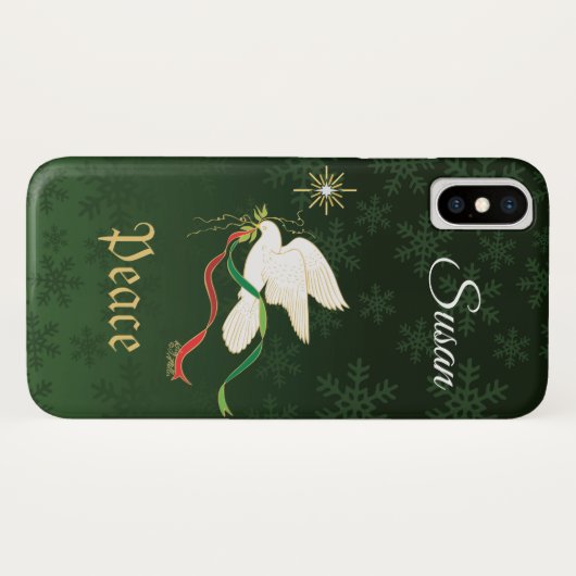 White Dove Spreiding Peace Case-Mate iPhone Case (Achterkant (horizontaal))