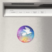 White Dove Spreiding Peace Magneet (Insitu (Vaatwasser))