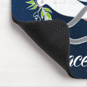 White Dove Spreiding Peace Muismat (Hoek)